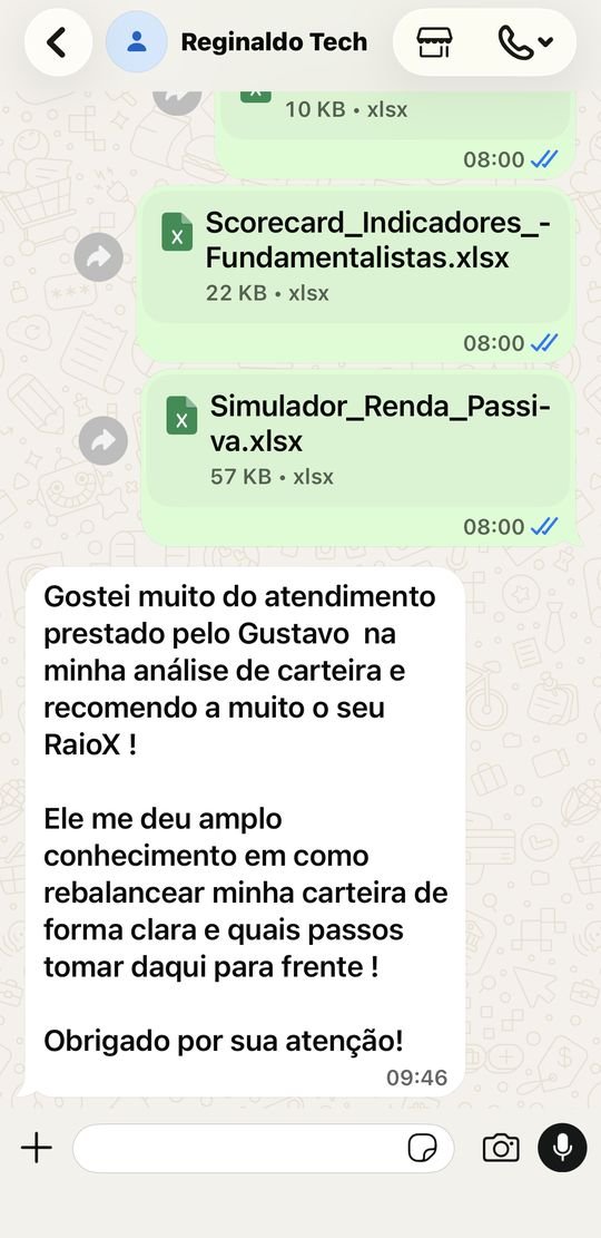 Print da conversa no WhatsApp com o depoimento de Reginaldo
